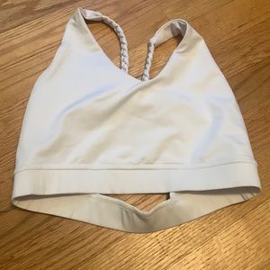 White detailed sports bra. SHEIN. Size medium. Never worn.